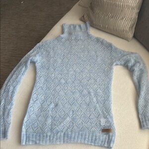 Light Blue Turtleneck Sweater